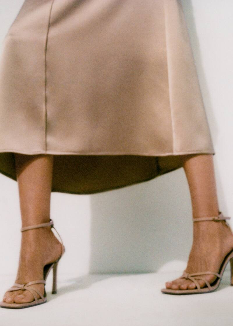 Strappy heeled sandals -  Women | Mango USA | MANGO (US)