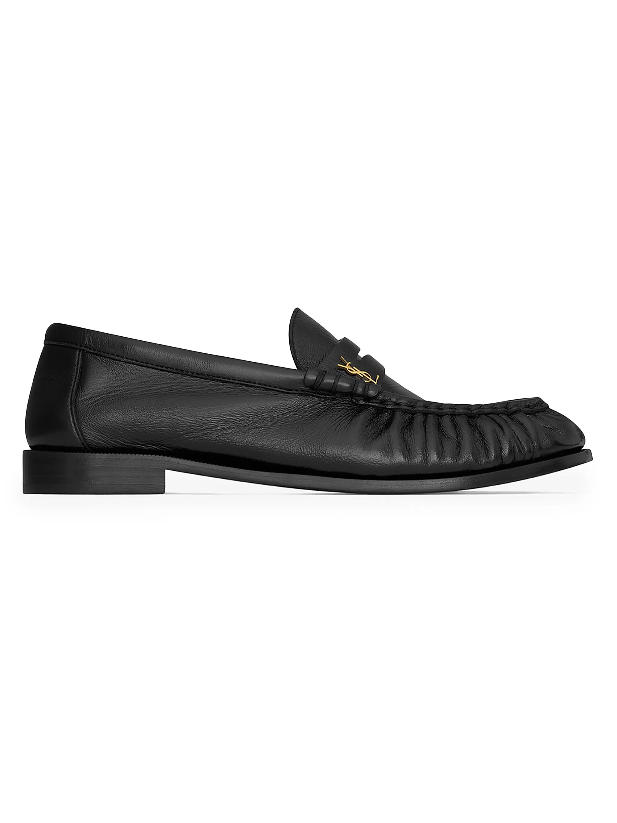Le Loafer Penny Slippers In Shiny Creased Leather | Saks Fifth Avenue