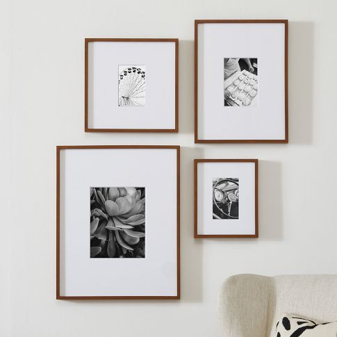 Multi-Mat Wood Gallery Frames - Walnut | West Elm (US)