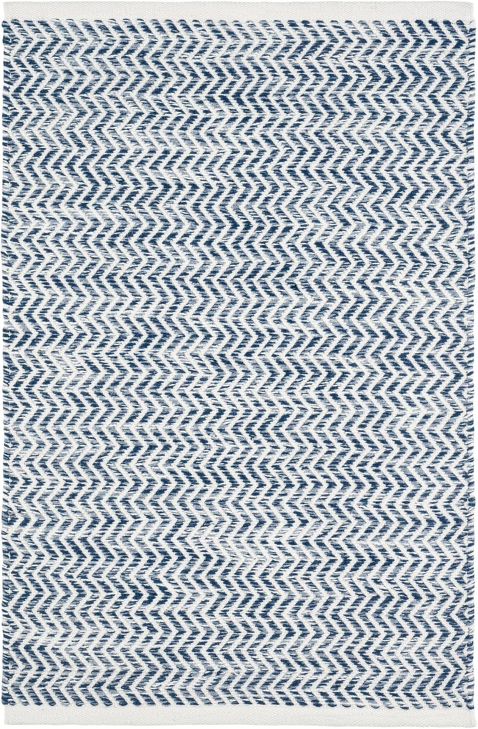 Dash & Albert Coastal Blue Geometric Handwoven Indoor/Outdoor Rug, 2'x3' | Amazon (US)