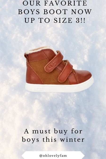 No tie boys winter boots that look cute with everything and go to size 3!!!

#LTKHolidaySale #LTKSeasonal #LTKkids