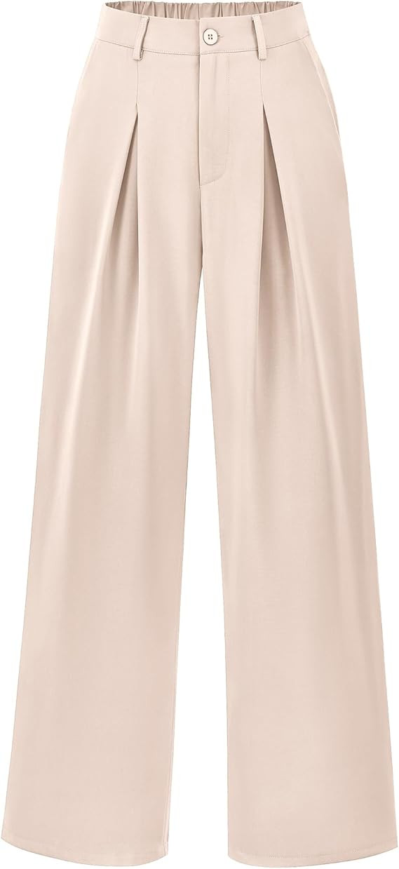 BTFBM Women High Waist Palazzo Pants Fall 2025 Casual Wide Leg Trousers Loose Work Office Busines... | Amazon (US)