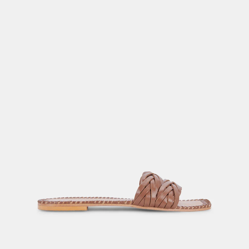 AVANNA SANDALS DK BROWN LEATHER | DolceVita.com