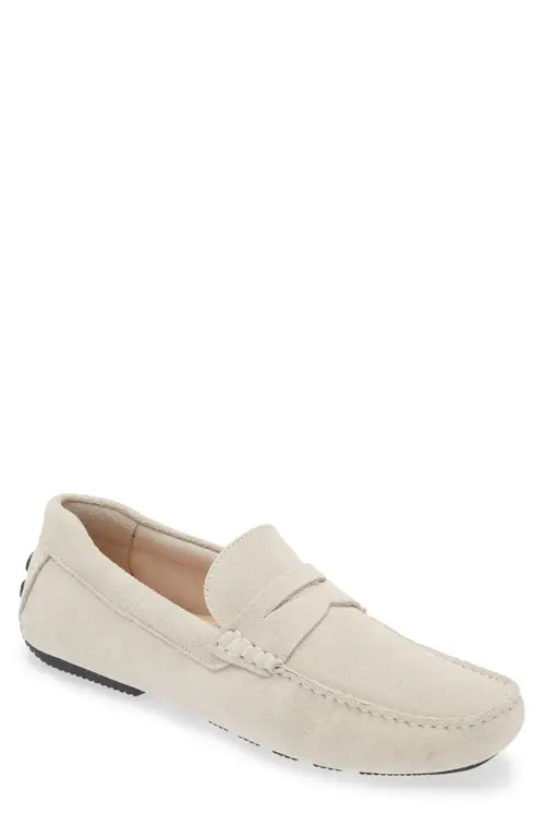 Nordstrom Cody Driving Loafer in Grey Moonbeam at Nordstrom, Size 10 | Nordstrom