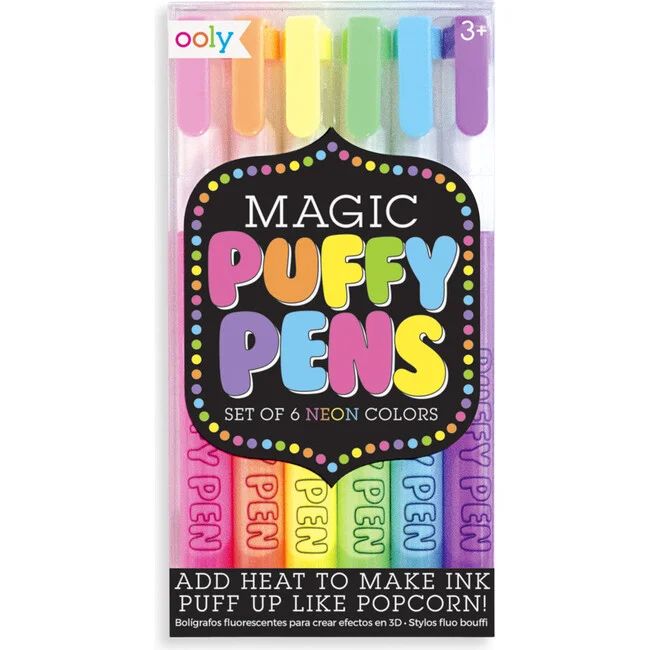 Magic Neon Puffy Pens | Maisonette