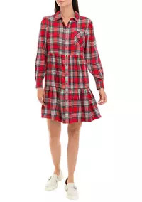 Crown & Ivy™ Women's Plaid Shirtdress | Belk
