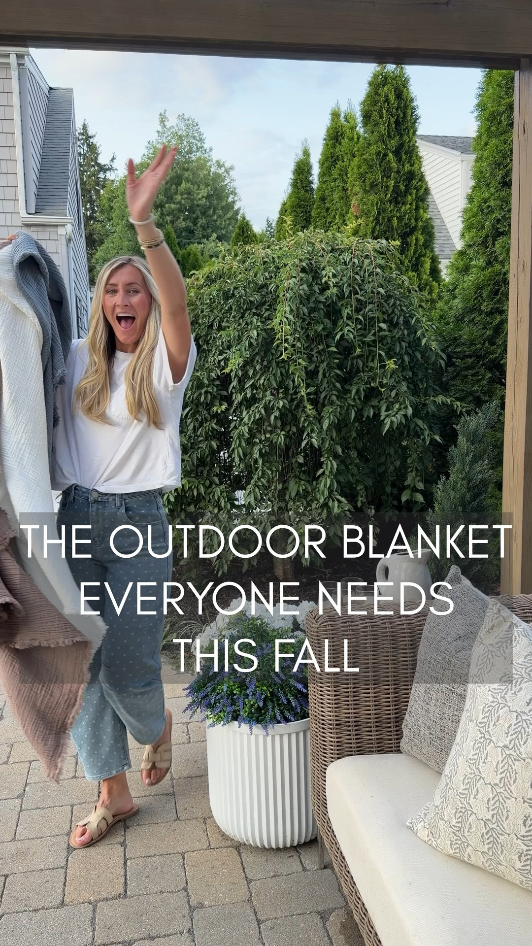 The little update that makes our outdoor space feel instantly cozier. These muslin throw blankets are lightweight, breathable, and so soft—perfect for cool mornings, crisp fall evenings by the fire, or tossing over your shoulders when the temperature drops.

I love that they have that relaxed, airy look while still feeling cozy enough to reach for again and again. No wonder they're one of Amazon's best-sellers!

@wdcozy #wdcozy #wdcozyblankets

#LTKHome