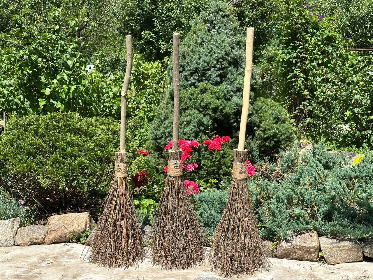 Natural Witch's Broom, Pagan Halloween Besom | Etsy (Global)