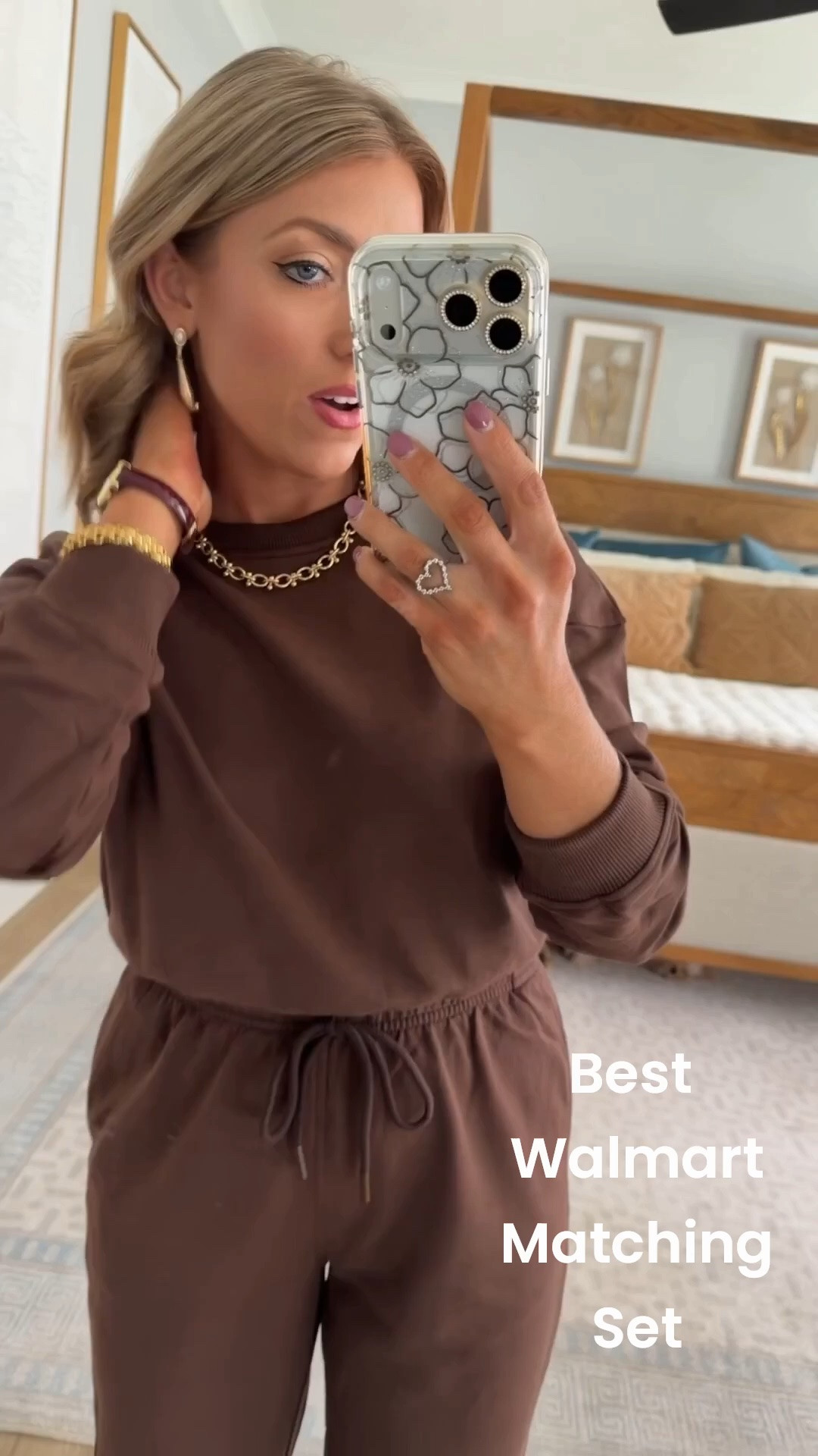 Chocolate brown + a comfy matching set = fall perfection! 🤎 This Walmart set is such a good everyday find and looks way more elevated than your average sweats. Wear it with sneakers for errands, travel, school drop-off or a cozy casual day — cute AND comfortable is always a win!

#WalmartFashion #WalmartFinds #MatchingSet #ChocolateBrown #FallFashion #WalmartStyle #CasualFallOutfit #TravelOutfit #AffordableFashion #WalmartOutfits

#LTKootd #LTKPetite