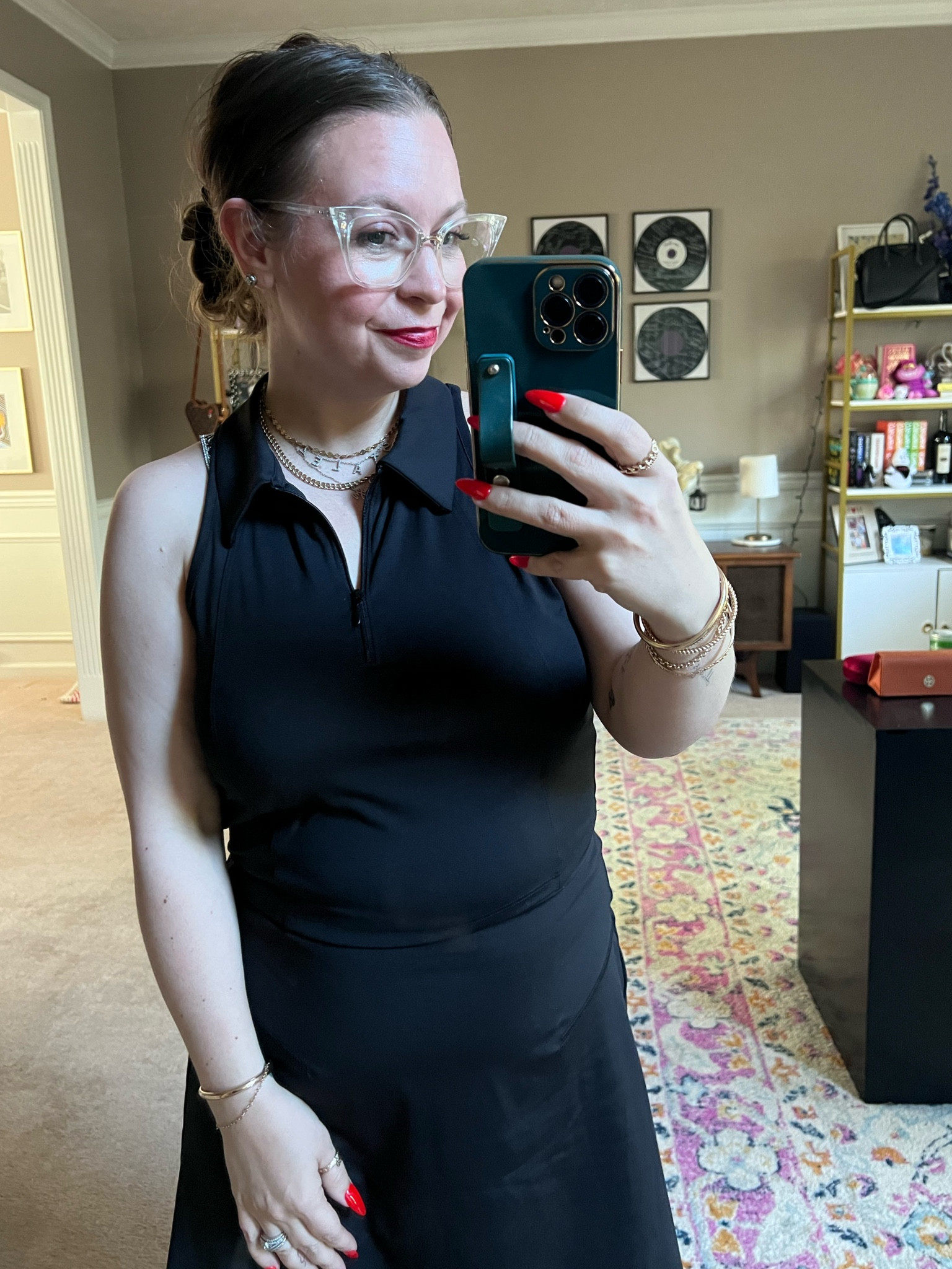 Really loving this cropped polo for hot days. Dry fit material, kept me cool most of the day 
On sale for under $21 

#LTKsalealert #LTKfindsunder50 #LTKmidsize