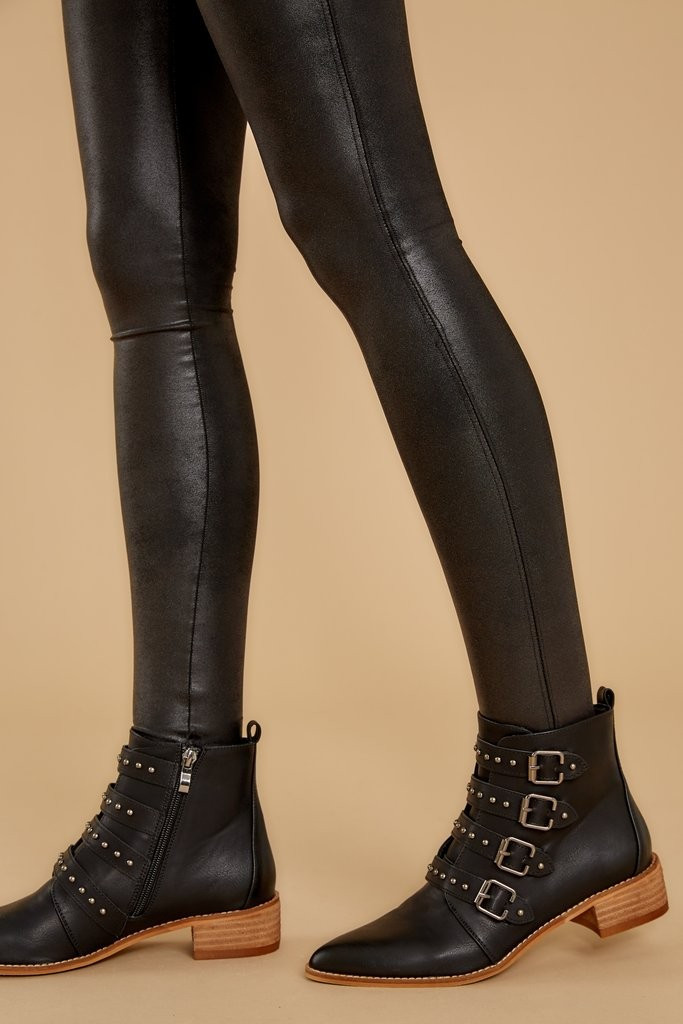 City Girl Black Ankle Boots | Red Dress 