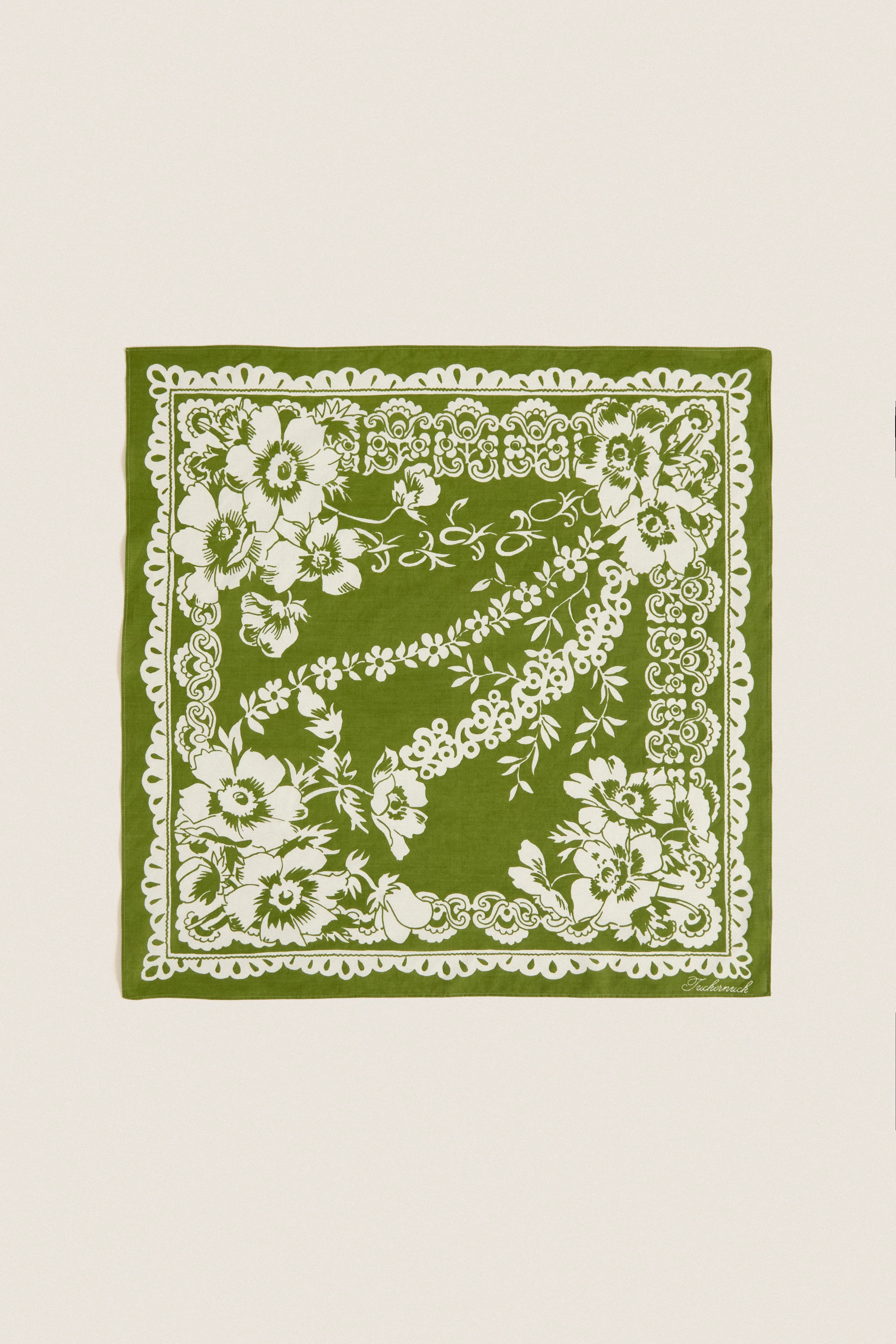 Washed Indigo Tropical Punch Cotton Scarf | Tuckernuck (US)