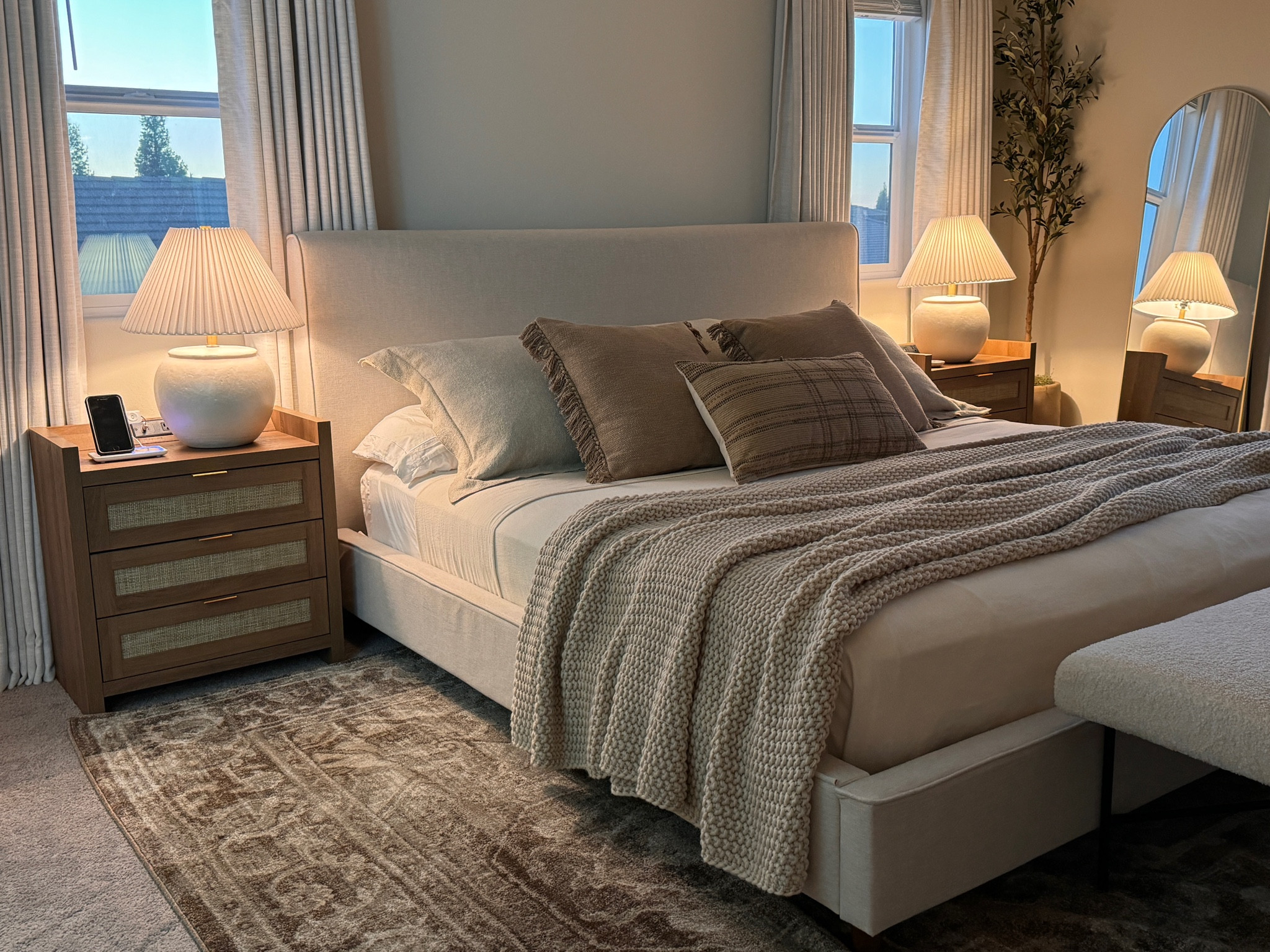 Imagine never having to scramble for a charger again! 
Introducing the Rattan Nightstand Set by @ —

This isn’t just any nightstand; it’s an advanced charging station! With 1 Type-C port, 2 AC outlets, and a USB port, you can charge all your devices at once—super fast! And guess what? Those charging ports are cleverly designed with a raised edge, so spills are no longer a worry. How awesome is that? 

I absolutely love how it blends style with practicality. It has plenty of storage space for your essentials, and the brass and Caramel Oak color combination is beautiful! It’s perfect for anyone looking to add a touch of elegance to their space while staying connected. Get it?! 😉

Click that shopping link in my Bio now and elevate your bedroom with this must-have piece from Amazon!


#LTKHome #LTKStyleTip