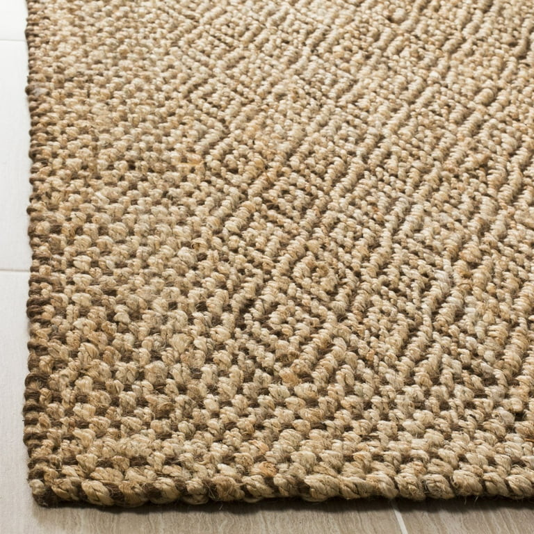 SAFAVIEH Natural Fiber Doreen Geometric Jute Area Rug, Natural/Brown, 6' x 9' | Walmart (US)