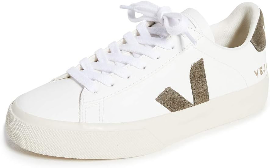 Veja Women's Campo Sneakers, Extra White/Khaki, 5 Medium US | Amazon (US)
