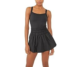 KAMOEUR The Way Home Skortsie Tennis Dress Free FP People Dupes with Shorts Underneath, Sleeveles... | Amazon (US)