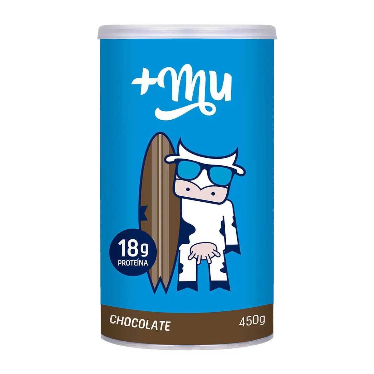 Whey Protein Concentrado +Mu Chocolate Pote 450g em oferta | Drogasil | Drogasil BR