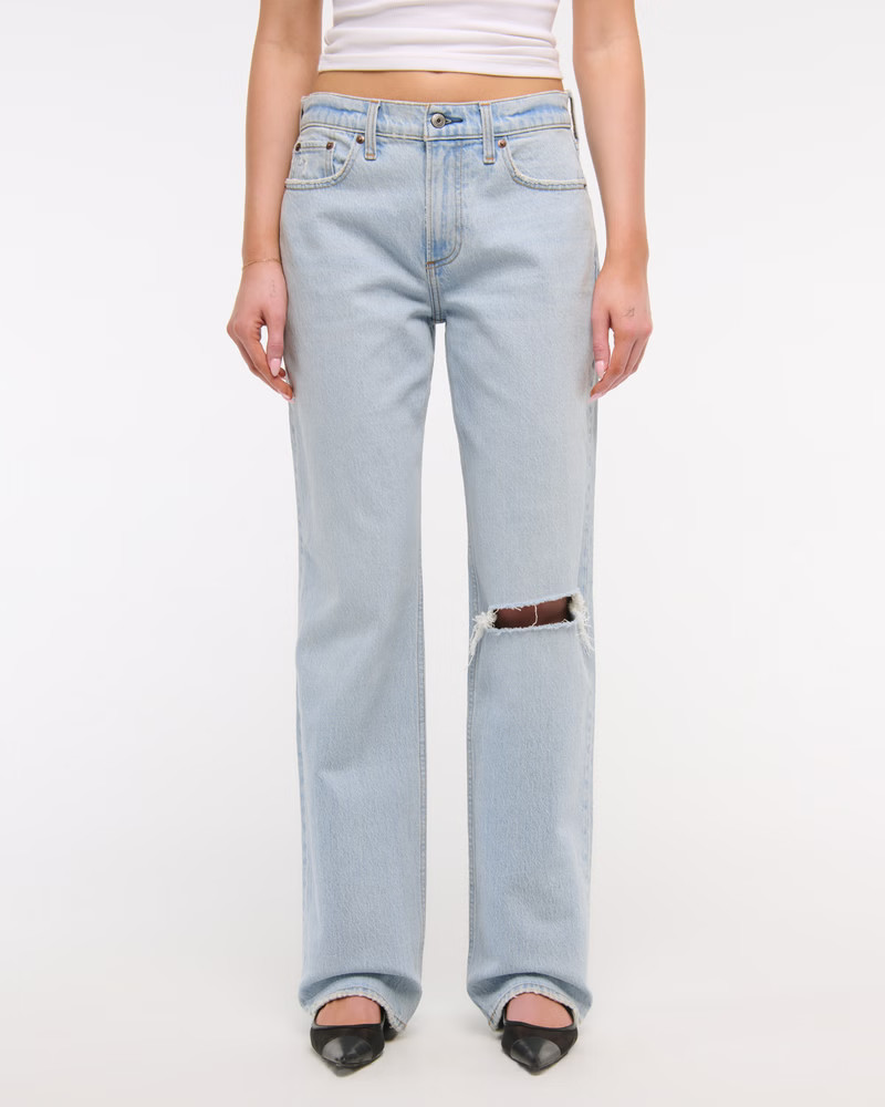 Women's Low Rise Baggy Jean | Women's Bottoms | Abercrombie.com | Abercrombie & Fitch (US)