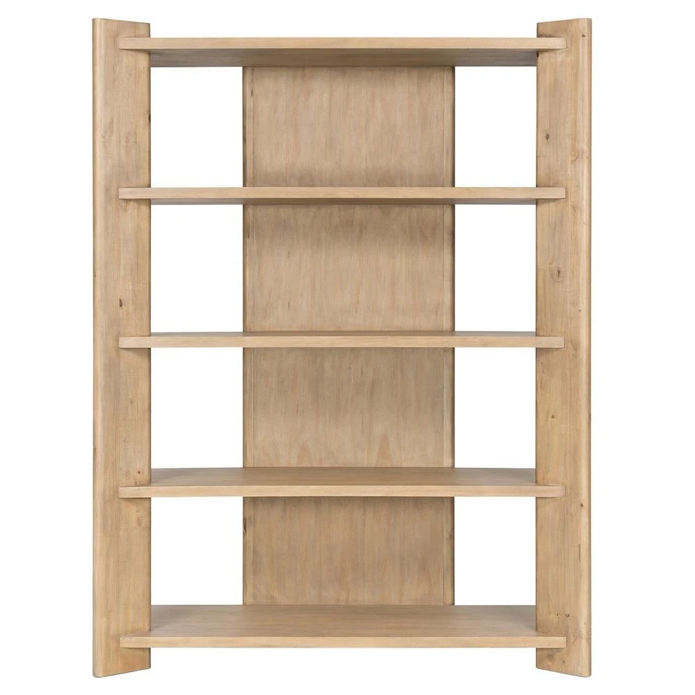 Edwin Modern Classic Brown Wood Bookcase | Kathy Kuo Home