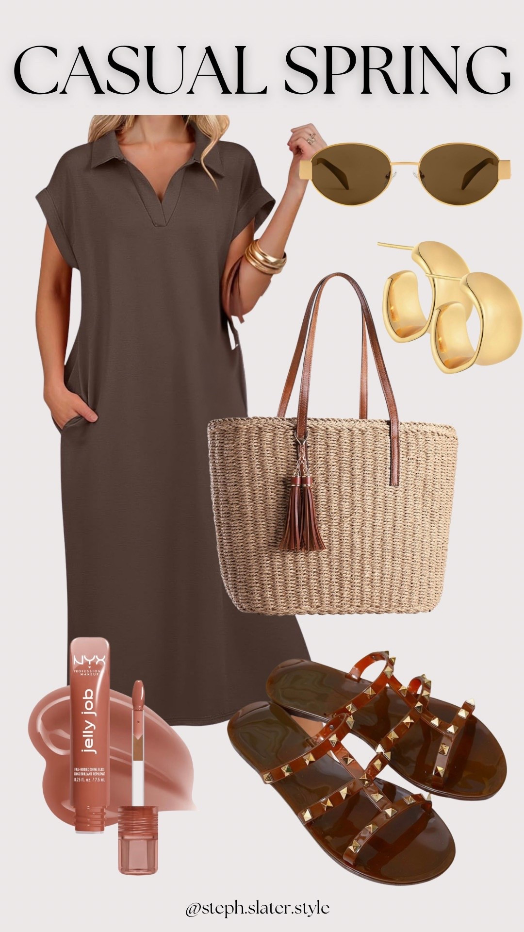 Spring outfit perfect to throw on and go 🤎

#LTKSeasonal #LTKootd #LTKOver40