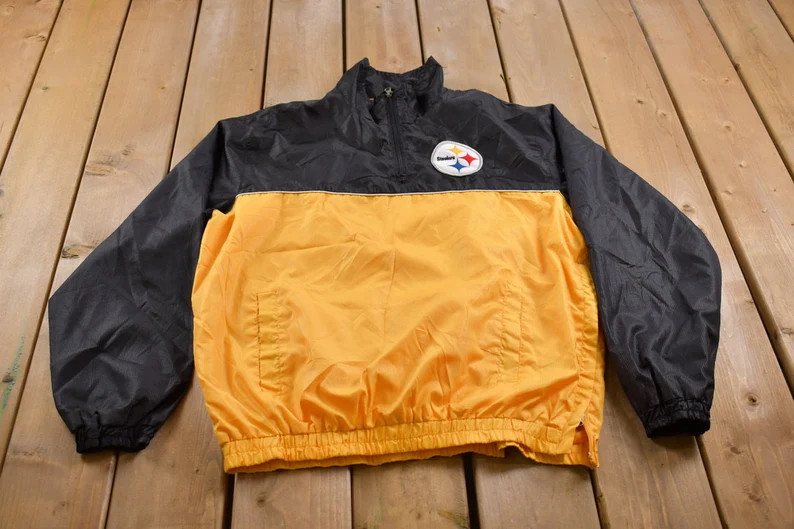 Vintage 1990s Pittsburgh Steelers NFL Windbreaker Jacket / Streetwear / Light Jacket / Vintage Wi... | Etsy (US)