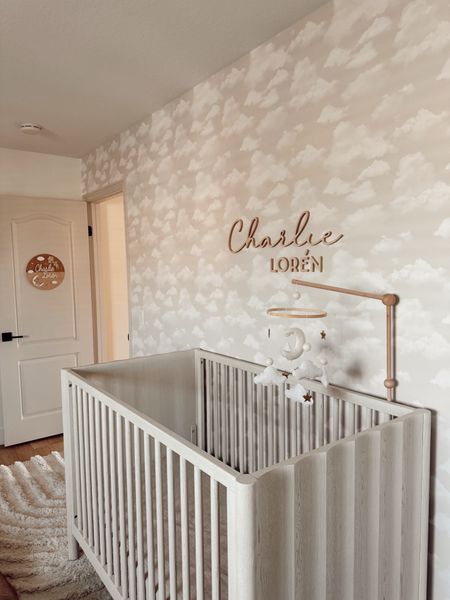 Charlie’s room! 
Wallpaper: https://lagrandclassique.com/products/beachy-clouds-in-neutral-wallpaper
Use code HAYLEY for 10%off

Neutral kid’s room • wallpaper • beige decor • girls room • baby room • Etsy finds

#LTKbaby #LTKhome #LTKkids