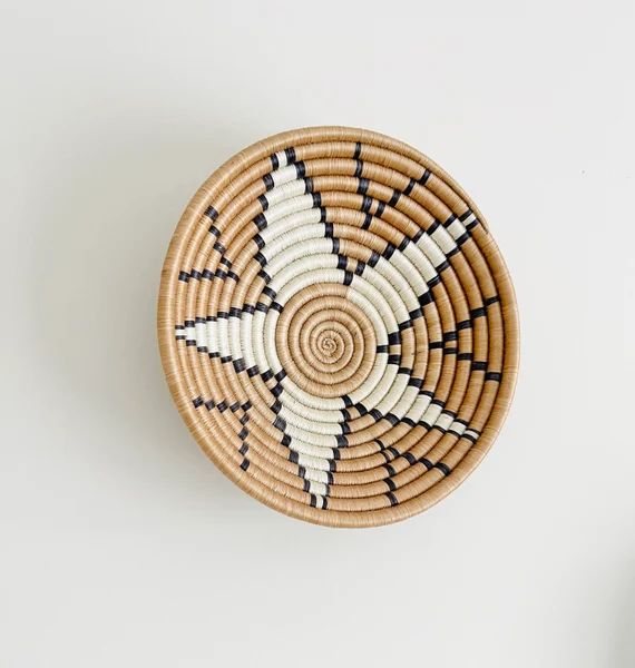 Boho Wall Decor Decorative Basket Raffia Basket Handmade - Etsy | Etsy (US)
