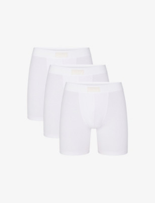 Branded-waistband 5in pack of three stretch-cotton boxer briefs | Selfridges