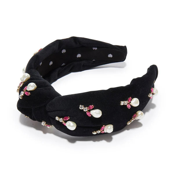 JET ACORN PEARL KNOTTED HEADBAND | LELE SADOUGHI