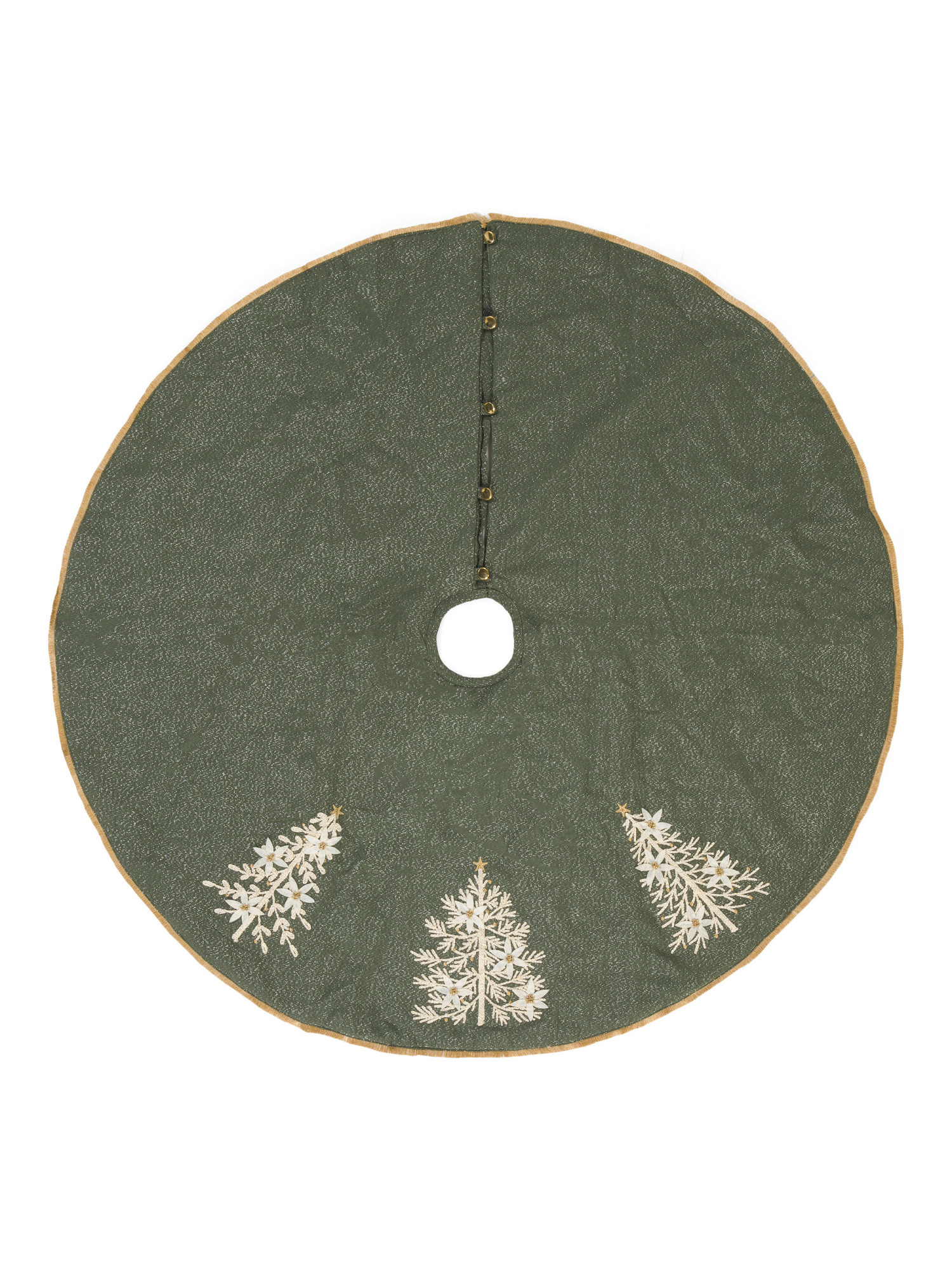 52in Embroidered Velvet Tree Skirt | TJ Maxx