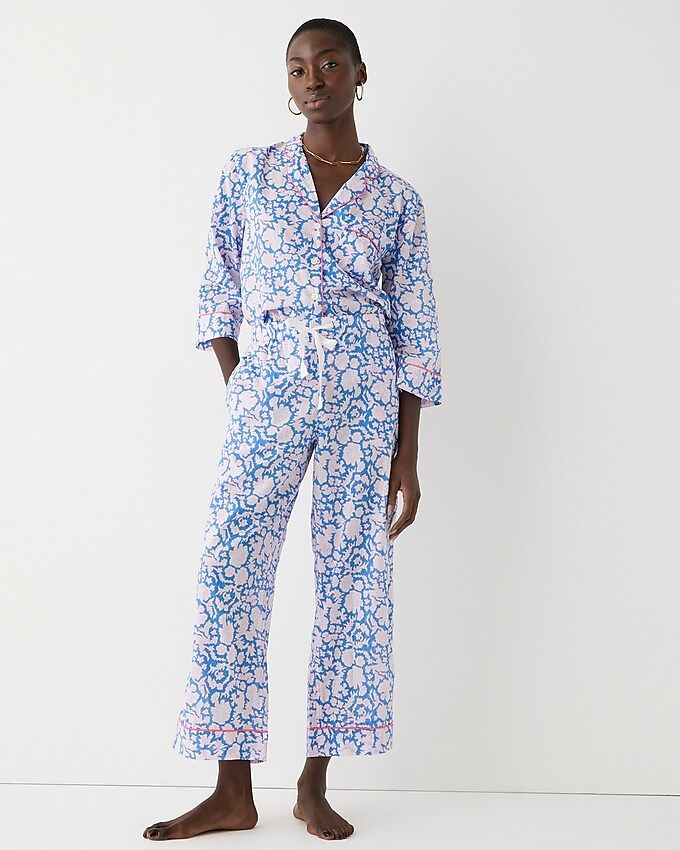SZ Blockprints™ X J.Crew long-sleeve cotton voile pajama set in Nila print | J.Crew US