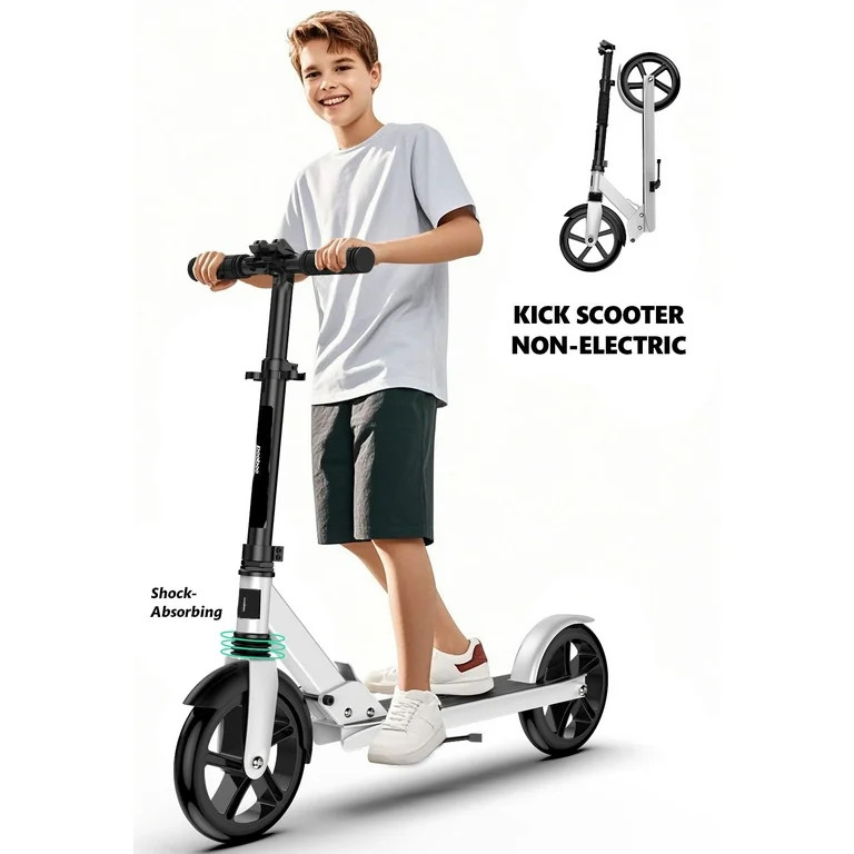 LNOW Kick Scooter-8 Plegable con Ruedas Grandes para Niños, Adolescentes y Adultos, 4 Niveles Aj... | Walmart (US)