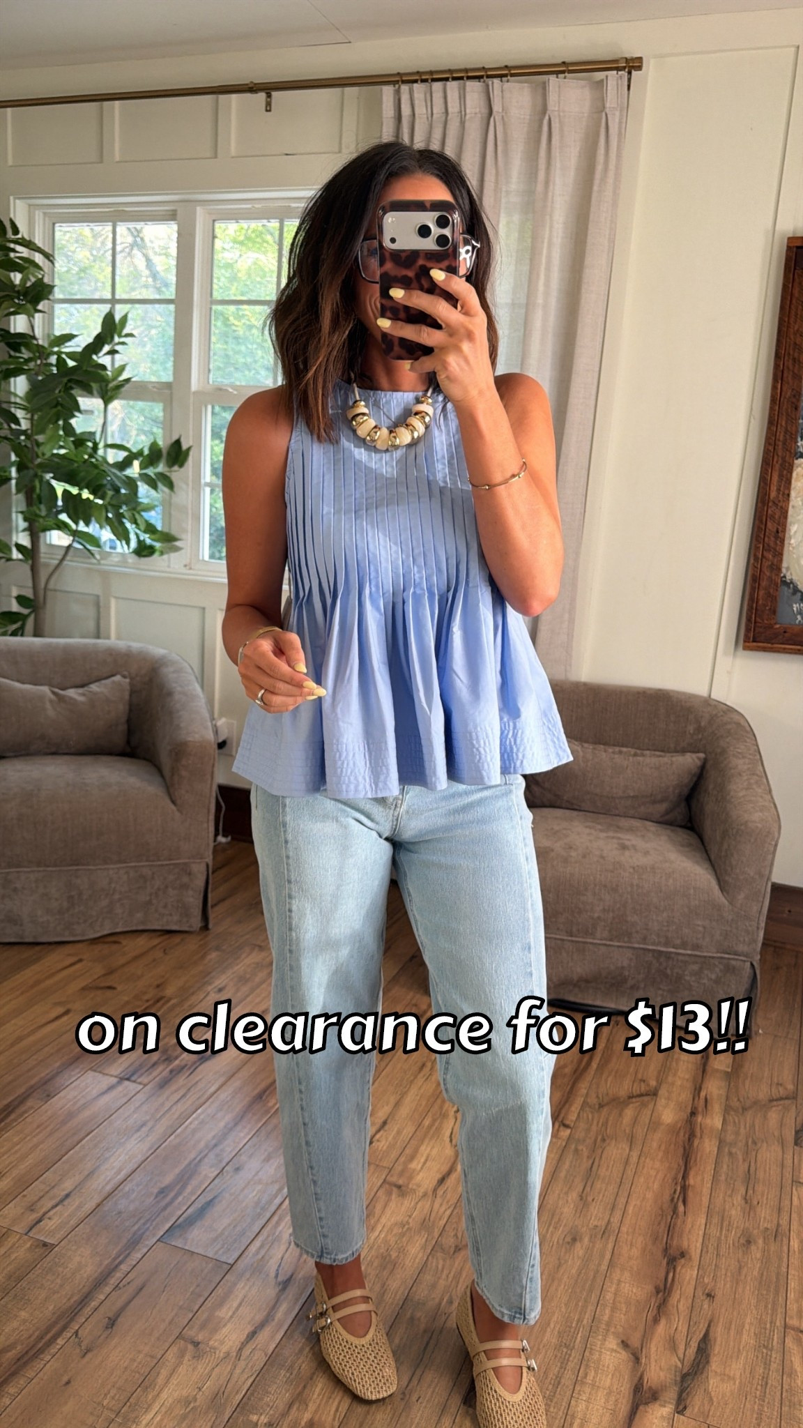 $13 and this cute?? 

walmart top, pleated tank top, blue blouse outfit, casual summer outfit, light wash jeans outfit, affordable fashion

#walmartfashion #ltkunder50 #summeroutfit #casualstyle #affordablefashion #everydayoutfit