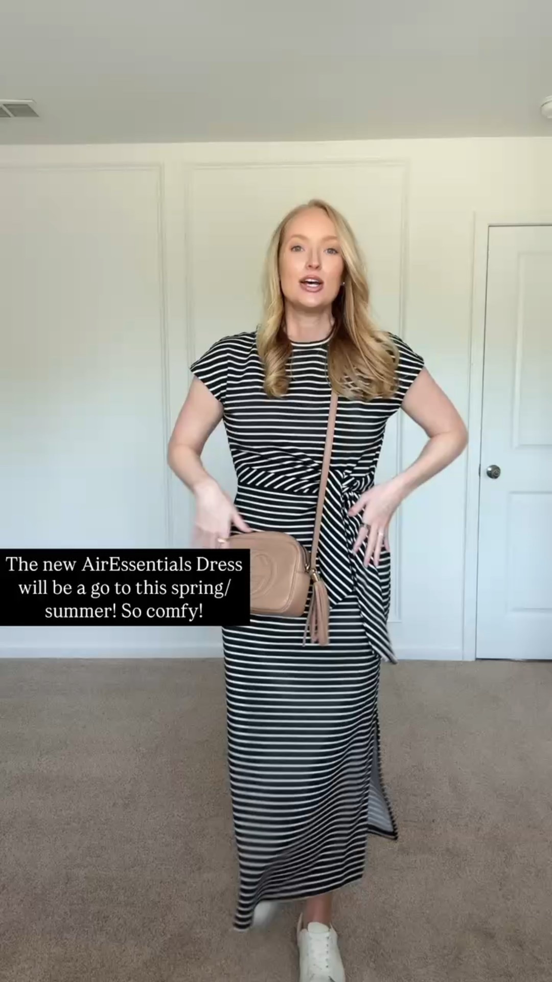 Cute casual daytime outfit from Spanx! Wearing size small in this dress. Use my code AMANDAJOHNXSPANX for 15% off your first order. Spring outfits // summer outfits // casual outfits // casual workwear // work outfits // daytime outfits // Spanx air essentials 

#LTKSeasonal #LTKWatchNow #LTKStyleTip