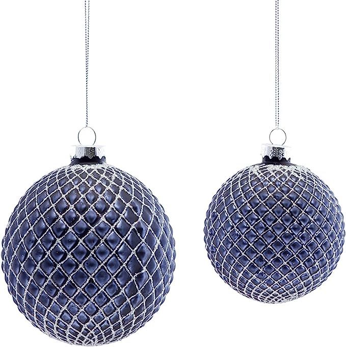 Melrose 80401 Glass Ball Hanging Ornament, Set of 2 | Amazon (US)