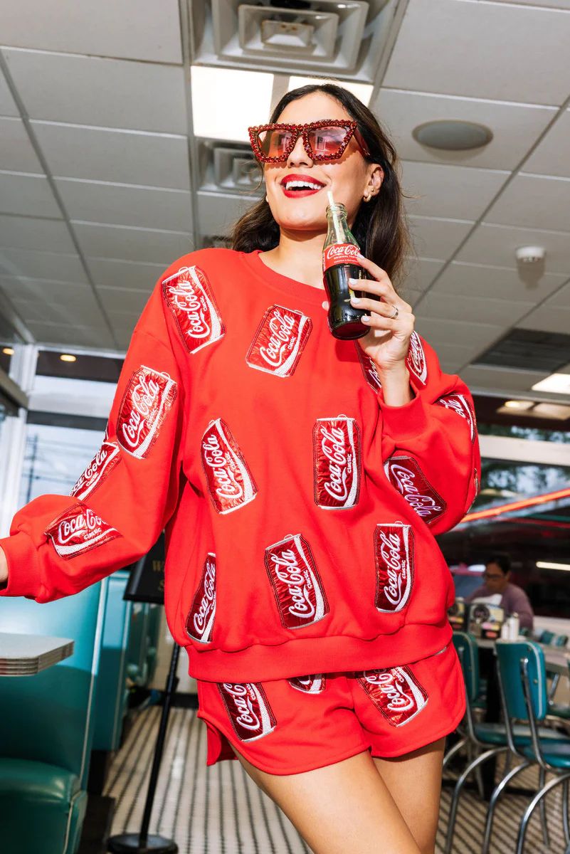 Red Scatter Coca-Cola® Can Short | Queen of Sparkles