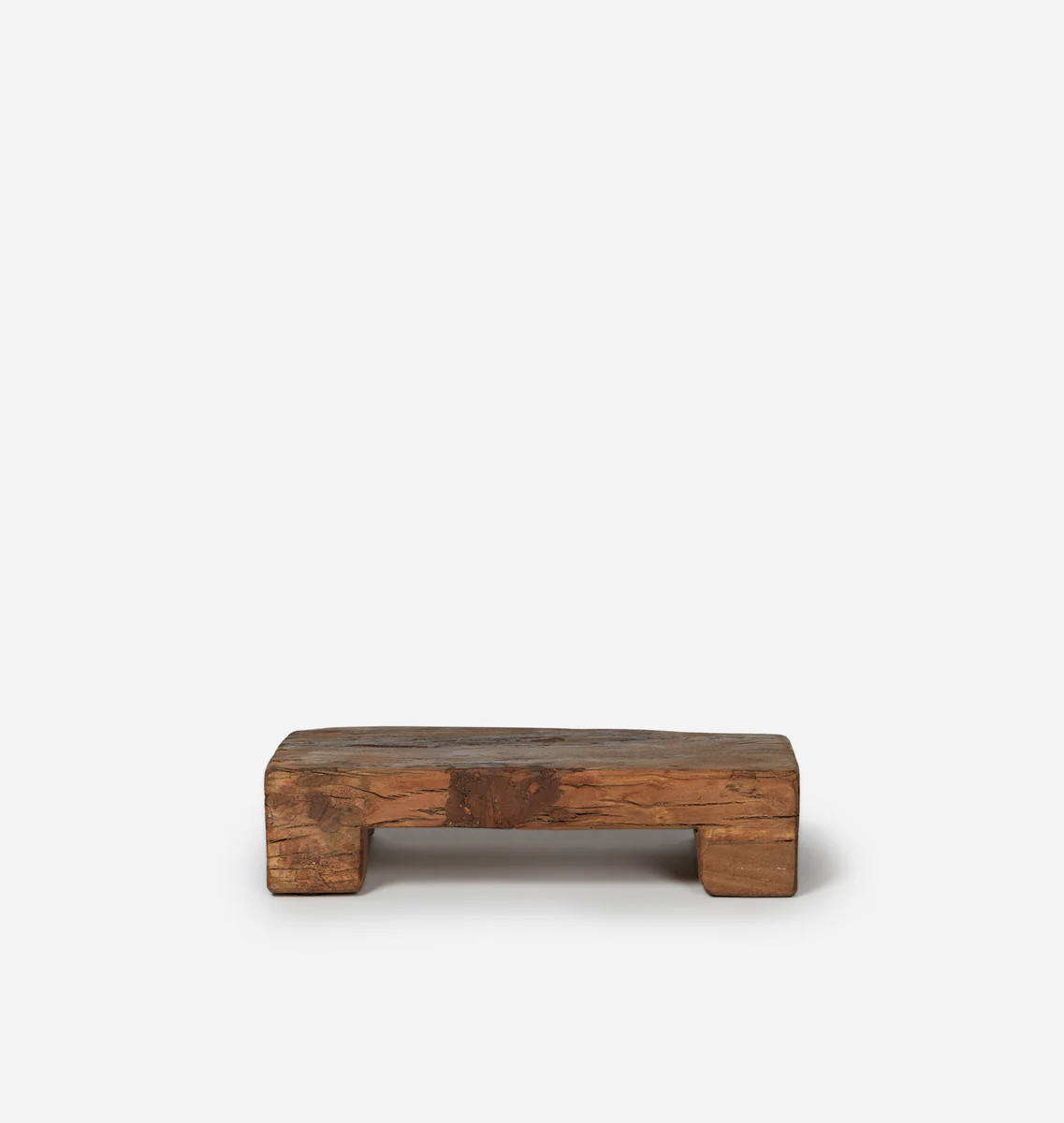 Found Natural Wood Pedestal | Amber Interiors