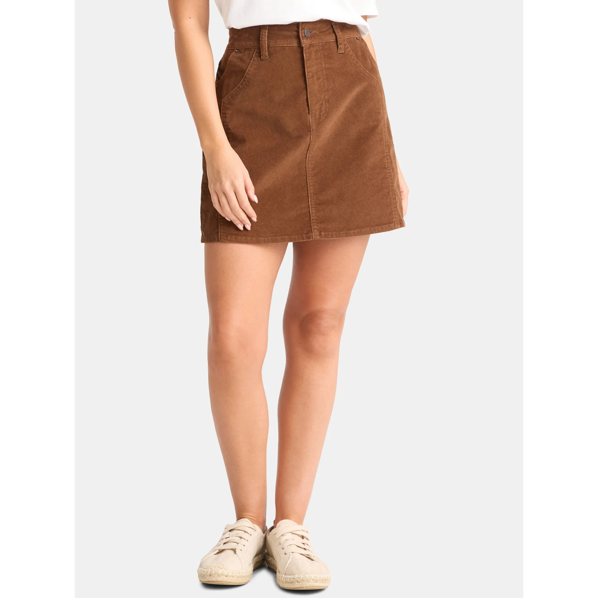 Time and Tru Women's Corduroy Mini Skirt, Sizes 0-20 | Walmart (US)