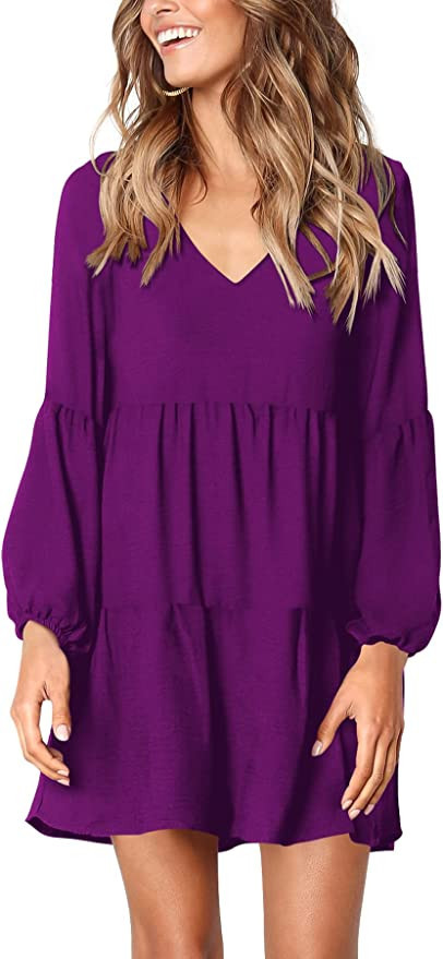Amoretu Womens Shift Dress Party Engagement Wedding Guest Dresses (Purple,S) at Amazon Women’s ... | Amazon (US)