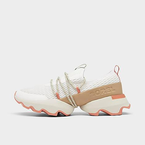 Sorel Women's Kinetic™ Impact Lace Mesh Casual Shoes in White/Sea Salt Size 7.0 Leather/Lace | Finish Line (US)