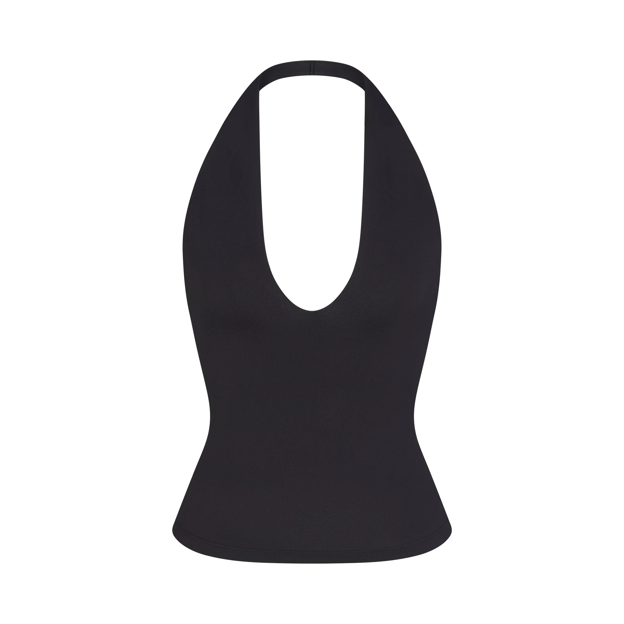 SMOOTH LAYERS HALTER TOP | OBSIDIAN | SKIMS | SKIMS (US)