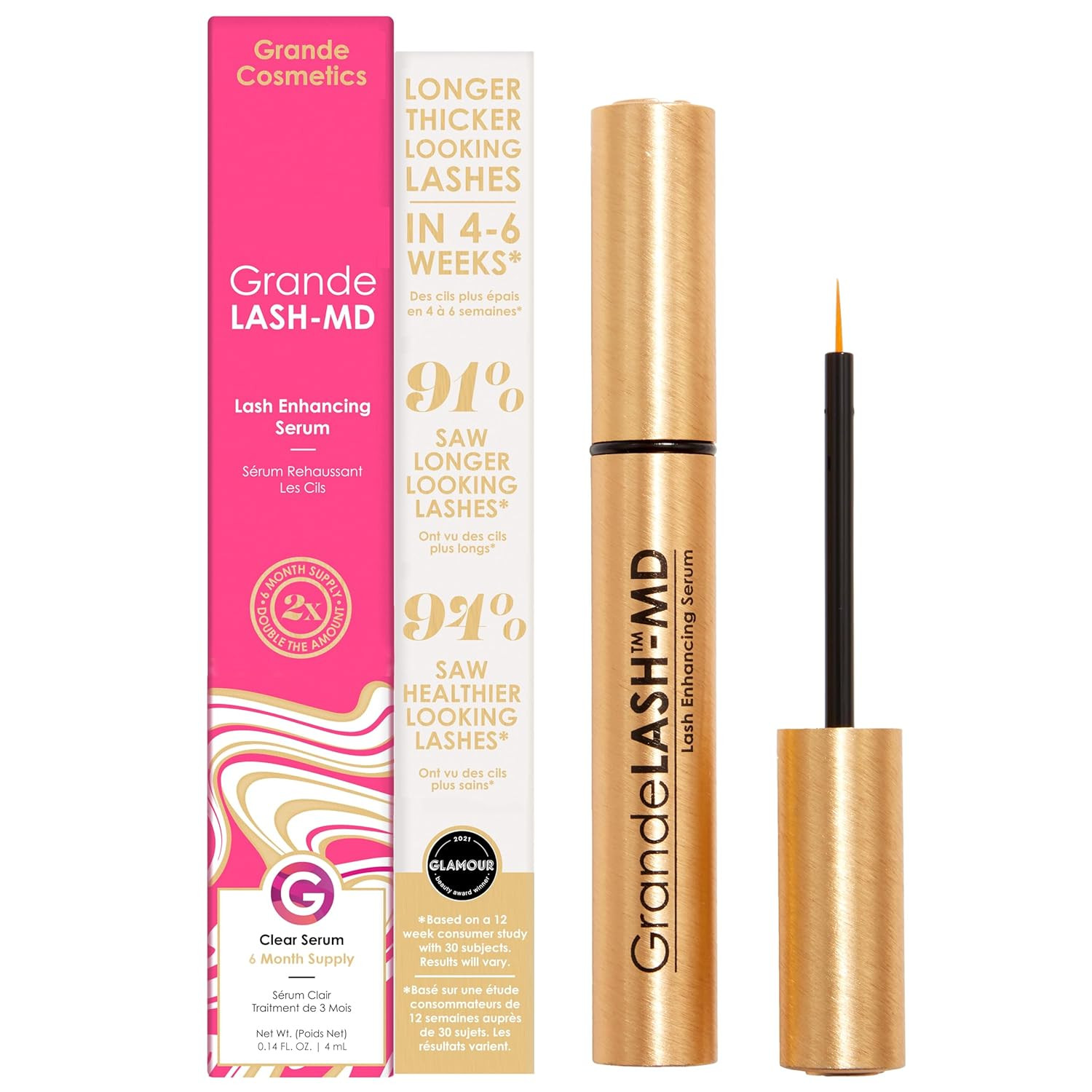 Grande Cosmetics GrandeLASH-MD Lash Enhancing Serum | Amazon (US)