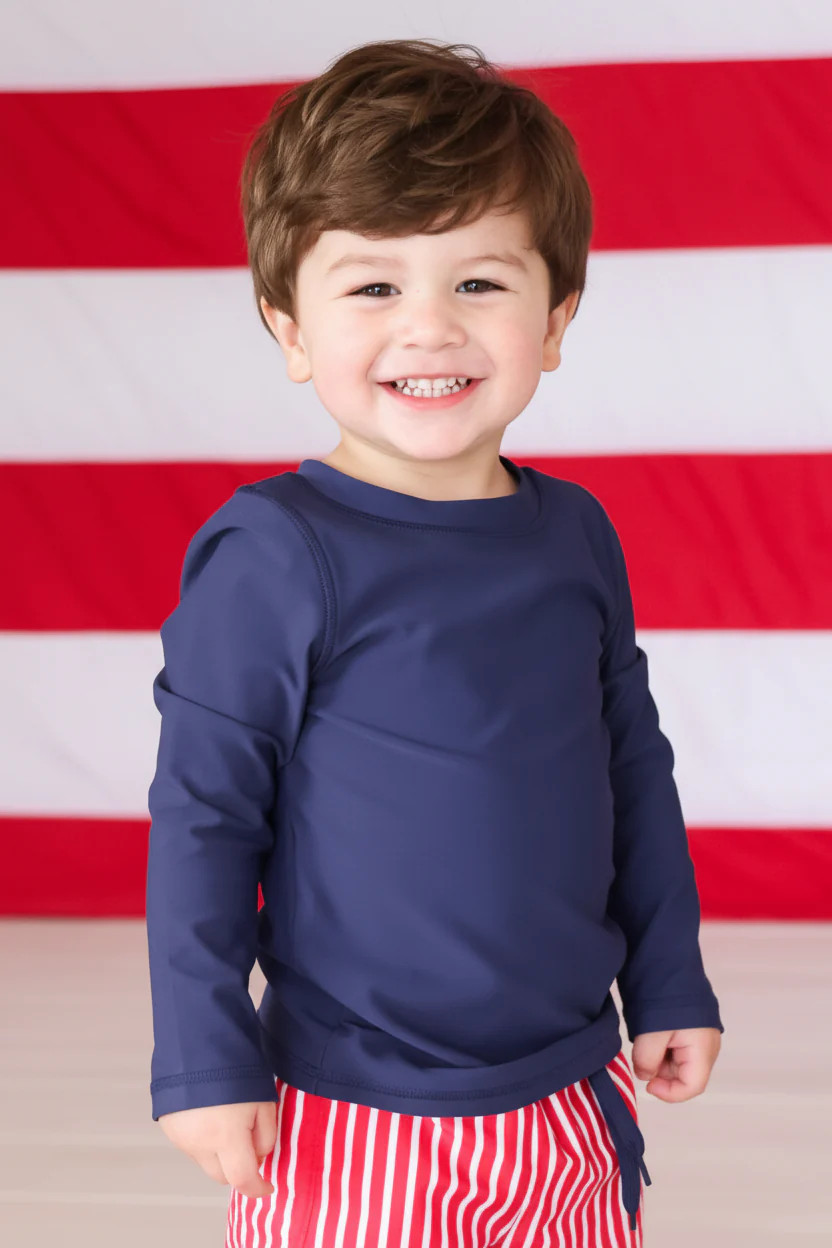 Long Sleeve Rash Guard Shirt | Midnight Stars | Caden Lane