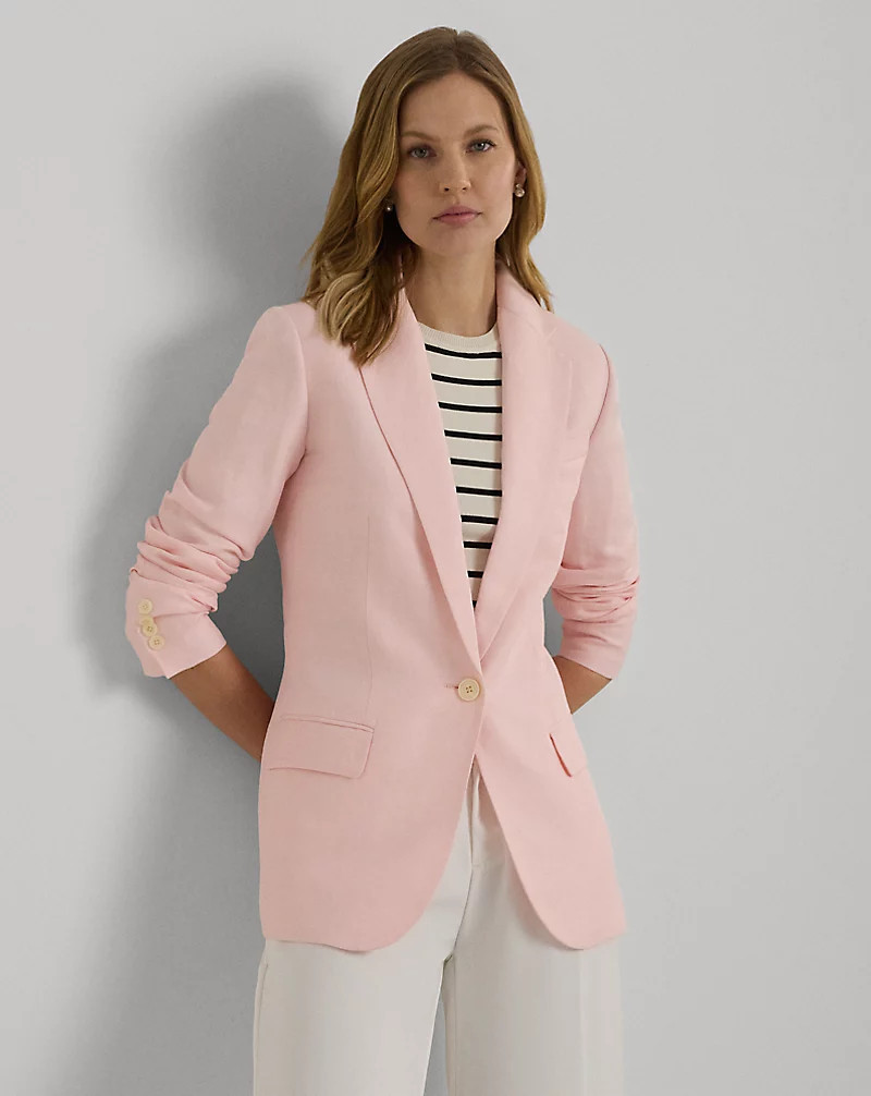 Linen-Blend Twill Blazer for Women | Ralph Lauren® UK | Ralph Lauren (UK)