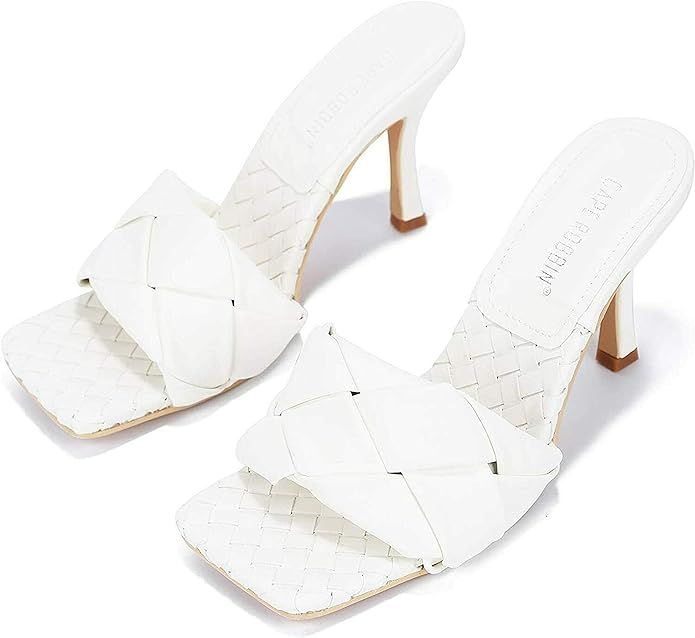 Cape Robbin Mule High Heels Sandals for Women | Amazon (US)