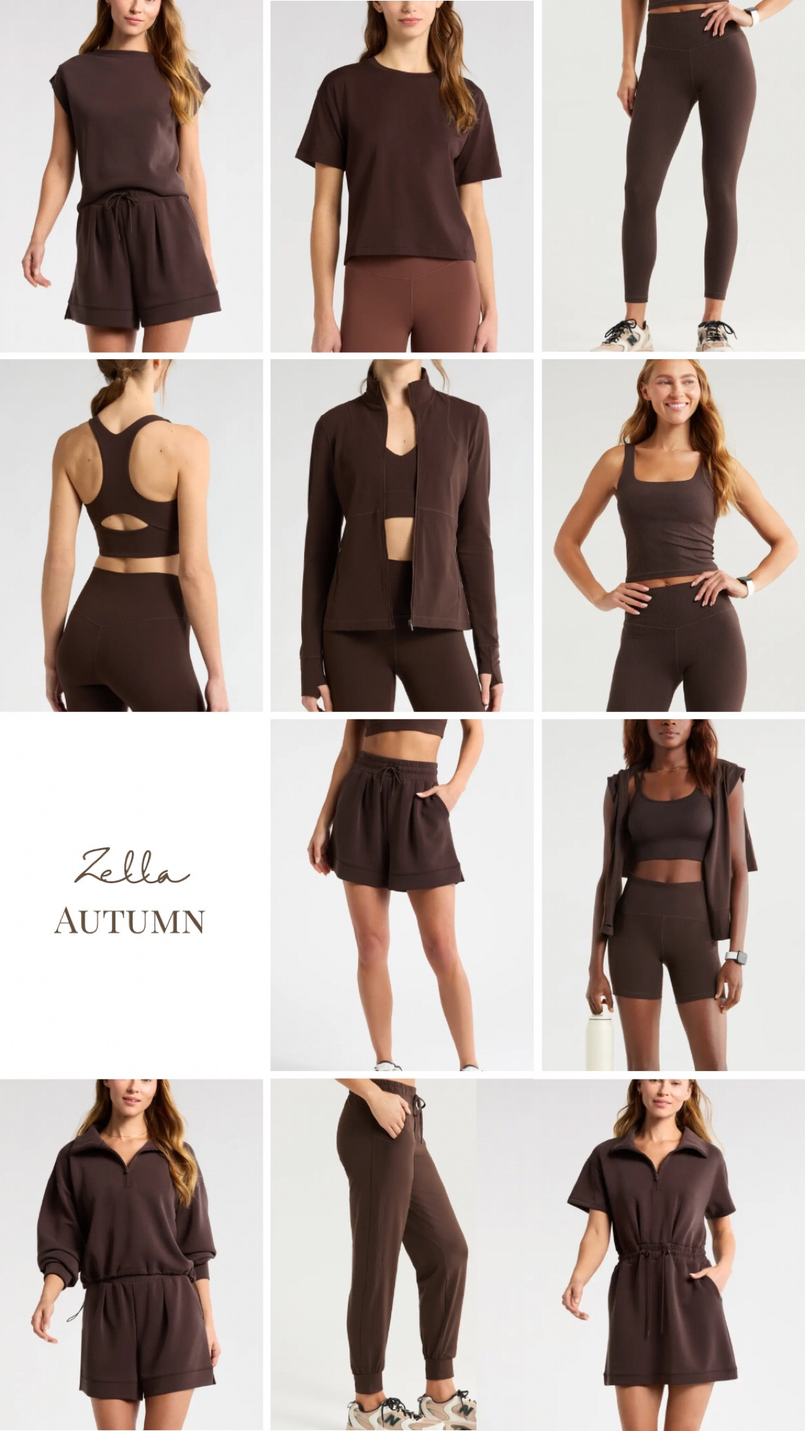 Zella mole brown for autumns, scuba, matching set, jacket, leggings, joggers, low line bra, wide shorts, fleece sheets, tank, active dress, cinched waist, sports bra, tee, dark brown, espresso brown, active wear 

True autumn, dark autumn, soft autumn, warm autumn, hocautumn, house of colour autumn, color analysis

#LTKActive #LTKFindsUnder100 #LTKSaleAlert