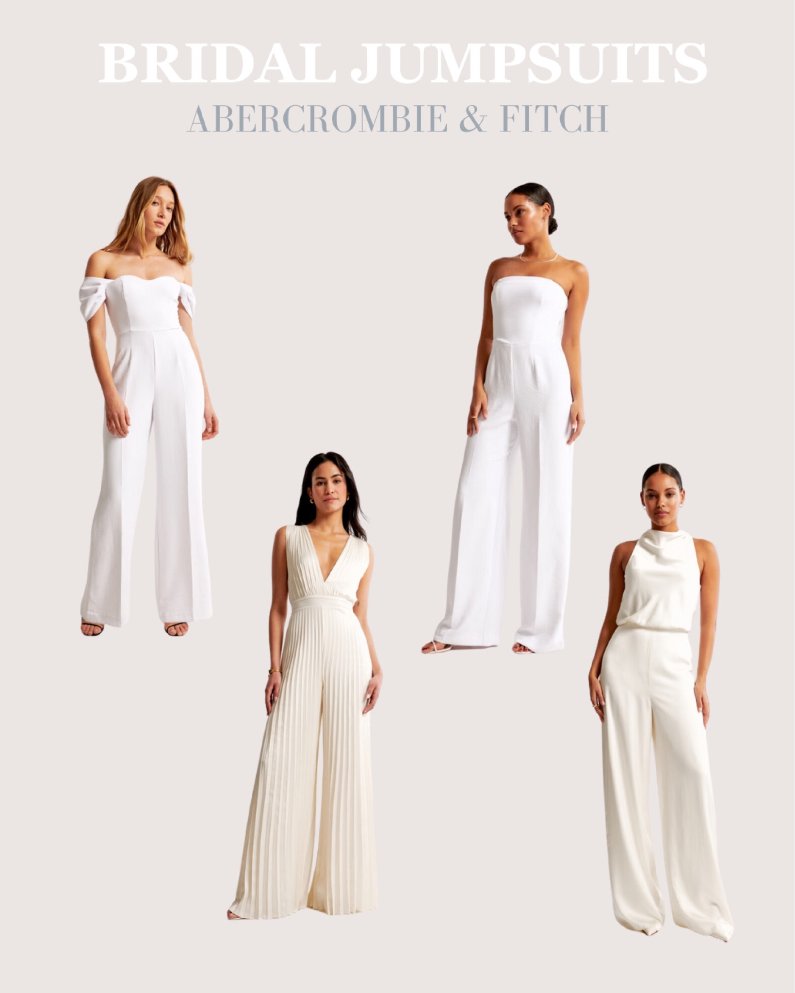 Bachelorette Jumpsuits for the Bride | Bridal Outfits from Abercrombie 

#LTKSpringSale #LTKSeasonal #LTKwedding
