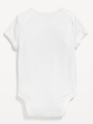 Unisex Matching Short-Sleeve Logo-Graphic Bodysuit for Baby | Old Navy (US)