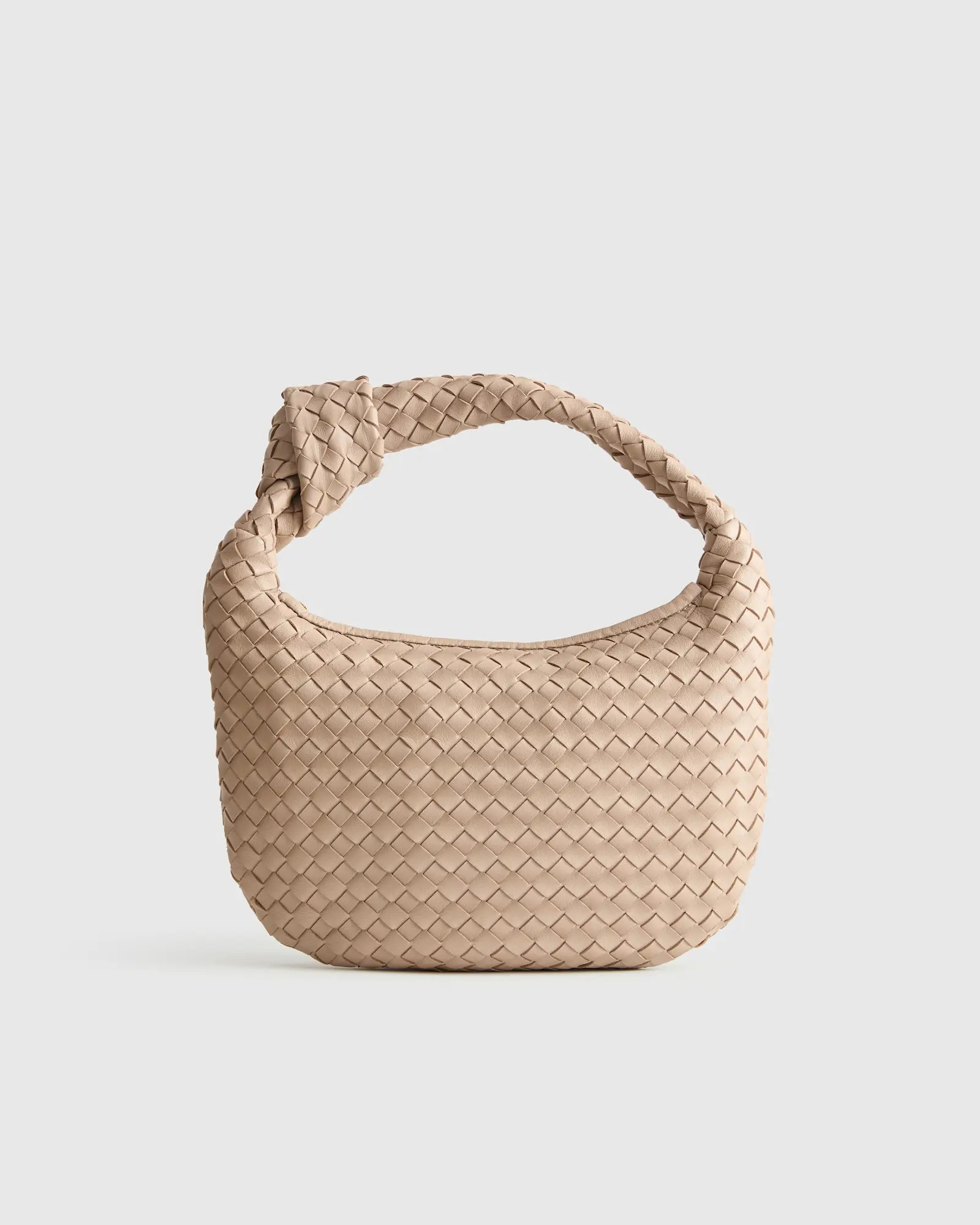 Italian Leather Handwoven Mini Hobo Bag | Quince