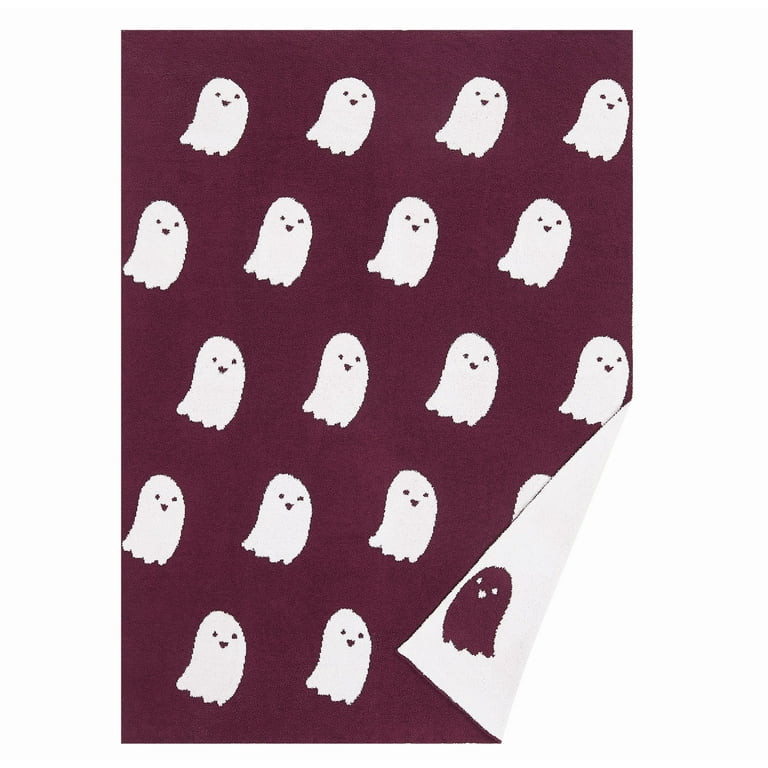 Truly Soft Cozy Ghost Feather Yarn Knit Reversible 50x70 Throw Blanket, OEKO-TEX Certified | Walmart (US)